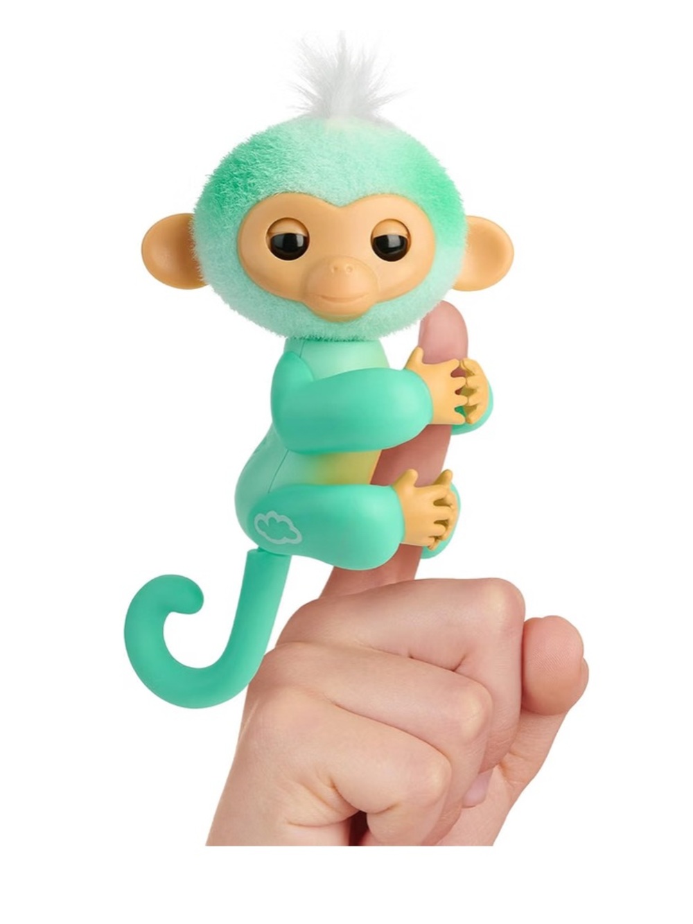 Finger-Sized Interactive Teal Monkey Toy by WowWee